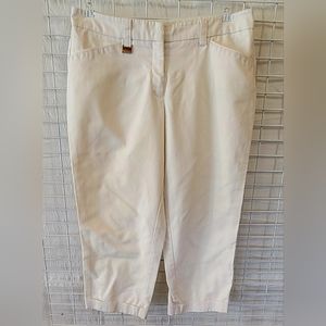 Zac & Rachel White Womens Capri Pant Sz 8